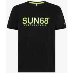 Textiel Heren T-shirts korte mouwen Sun68  Zwart