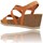 Schoenen Dames Sandalen / Open schoenen Inter-Bios Sandalias Confortable  Oranje
