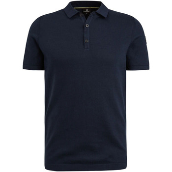 Textiel Heren T-shirts & Polo’s Vanguard Knitted Polo Navy Blauw
