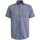 Textiel Heren Overhemden lange mouwen Vanguard Short Sleeve Overhemd Linnen Blauw Blauw