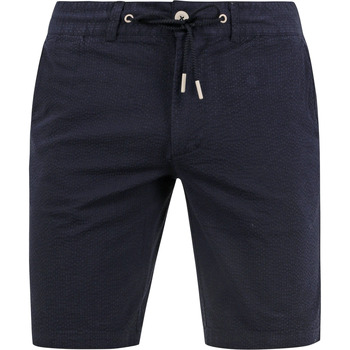 Textiel Heren Broeken / Pantalons Suitable Pim Short Donkerblauw Blauw