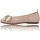 Schoenen Dames Ballerina's Wonders Zapatos Bailarinas Planas para Mujer de  Bow CH-1001 Beige