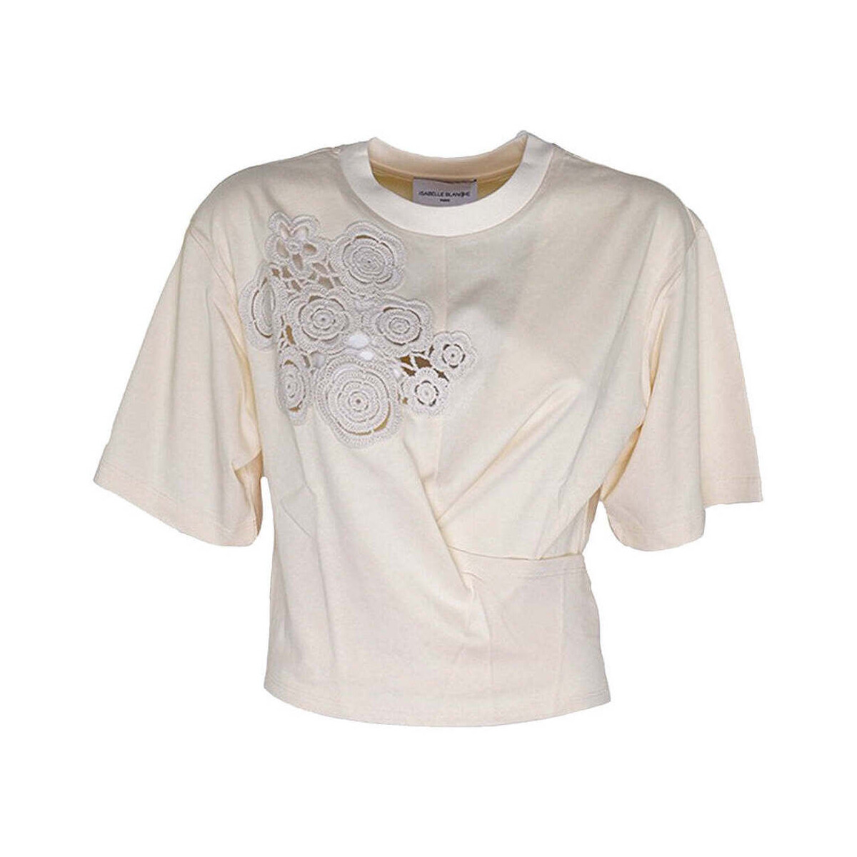 Textiel Dames T-shirts & Polo’s Isabelle Blanche  Beige
