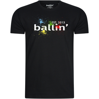 Textiel Heren T-shirts korte mouwen Ballin Est. 2013 Paint Splatter Tee Zwart