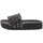 Schoenen Dames Leren slippers Axa -73440A Zwart