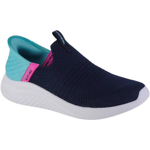 Schoenen Meisjes Lage sneakers Skechers Slip-Ins Ultra Flex 3.0 - Fresh Time Blauw