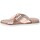 Schoenen Dames Leren slippers Axa -73410A Roze