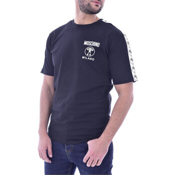 Textiel Heren T-shirts korte mouwen Moschino ZPJ0708 2041 Zwart