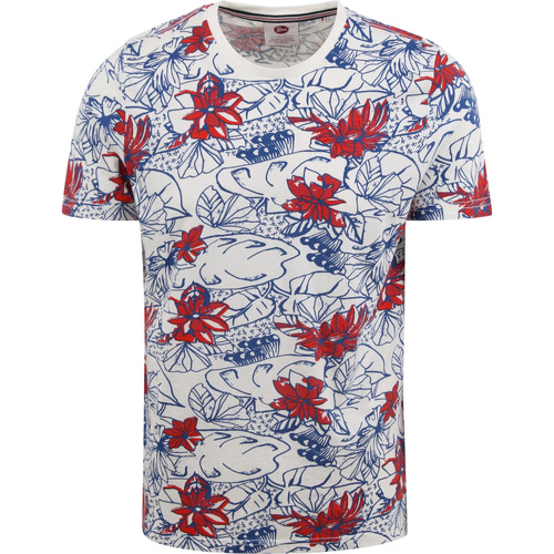 Textiel Heren T-shirts & Polo’s Petrol Industries T-Shirt Bloemenprint Wit Wit