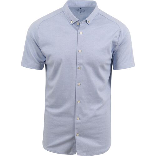 Textiel Heren Overhemden lange mouwen Desoto Short Sleeve Overhemd Lichtblauw Melange Blauw