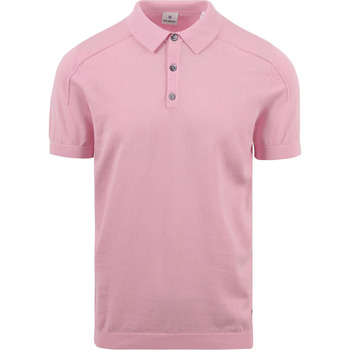 Textiel Heren T-shirts & Polo’s Blue Industry Knitted Poloshirt Roze Roze