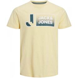 Textiel Jongens T-shirts korte mouwen Jack & Jones  Geel