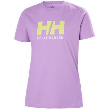 Textiel Dames T-shirts korte mouwen Helly Hansen  Violet