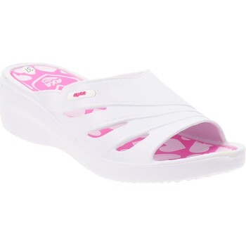 Schoenen Dames Leren slippers Axa -73685A Wit