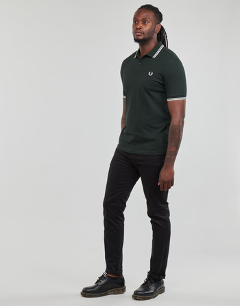 Fred Perry TWIN TIPPED FRED PERRY SHIRT Groen / Wit