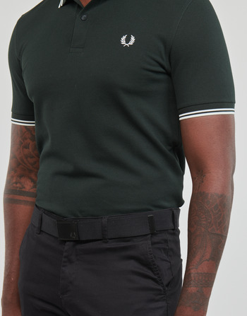 Fred Perry TWIN TIPPED FRED PERRY SHIRT Groen / Wit