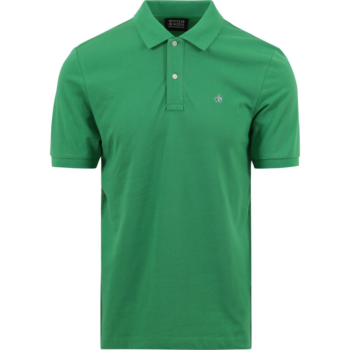 Textiel Heren T-shirts & Polo’s Scotch & Soda Pique Polo Amazon Groen Groen