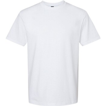 Textiel T-shirts met lange mouwen Gildan  Wit