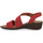 Schoenen Dames Sandalen / Open schoenen Enval BENTHIC NERO Rood