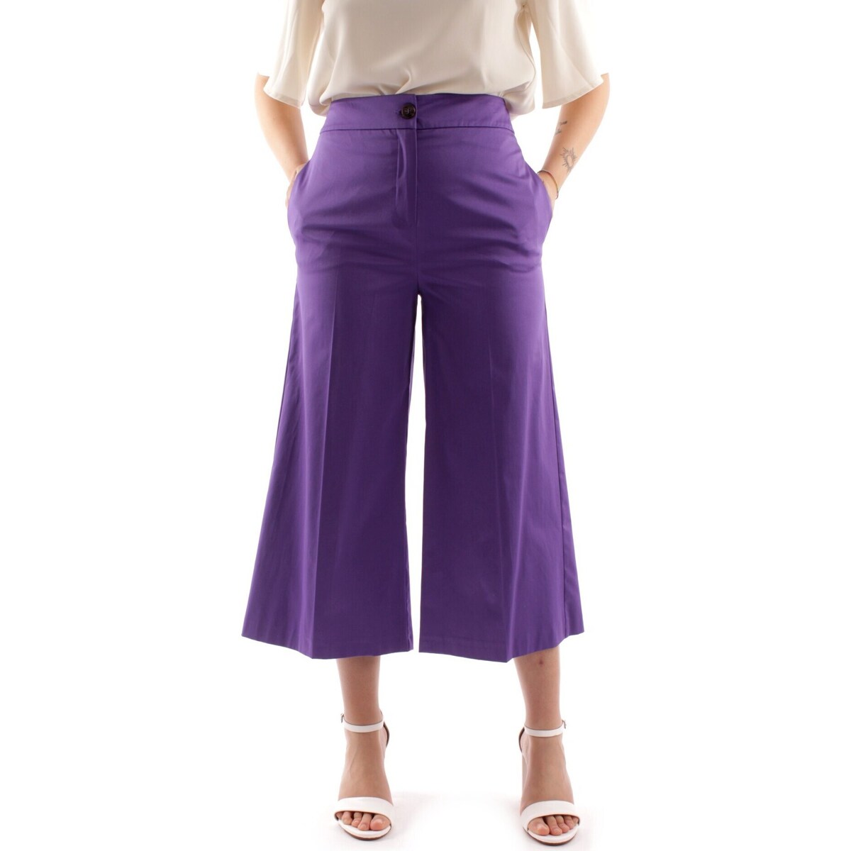 Textiel Dames Pantalons Emme Marella ZOE1 Violet