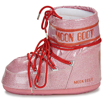Moon Boot MB ICON LOW GLITTER Roze / Rood