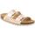 Schoenen Dames Leren slippers Grunland GRU-CCC-CB2425-CI Roze