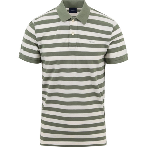 Textiel Heren T-shirts & Polo’s Gant Polo Strepen Groen Groen