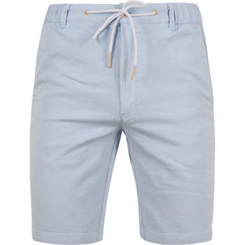 Textiel Heren Broeken / Pantalons Suitable Ferdi Short Lichtblauw Blauw