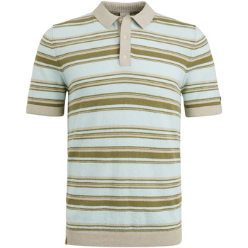 Textiel Heren T-shirts & Polo’s Cast Iron Poloshirt Bouclé Lichtblauw Blauw