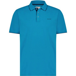 Textiel Heren T-shirts & Polo’s State Of Art Pique Polo Petrol Blauw Blauw
