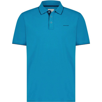 Textiel Heren T-shirts & Polo’s State Of Art Pique Polo Petrol Blauw Blauw