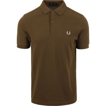 Textiel Heren T-shirts & Polo’s Fred Perry Polo M6000 Donkergroen Groen