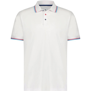 Textiel Heren T-shirts & Polo’s State Of Art Pique Poloshirt Wit Wit