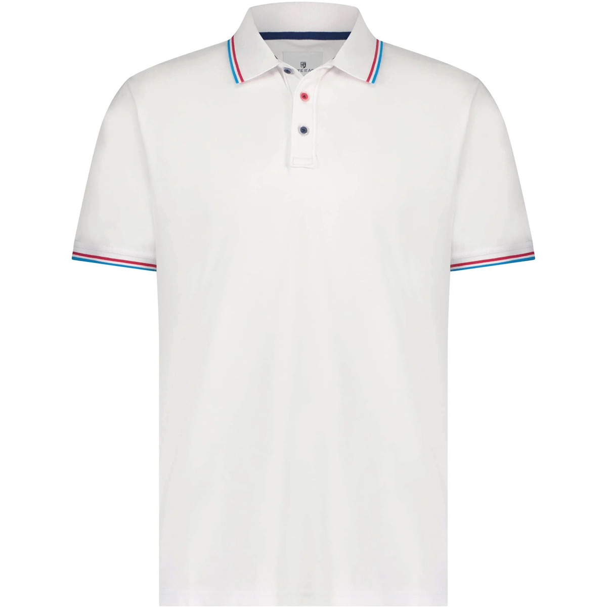 Textiel Heren T-shirts & Polo’s State Of Art Pique Poloshirt Wit Wit