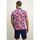 Textiel Heren T-shirts & Polo’s State Of Art Pique Poloshirt Bloemen Roze Multicolour