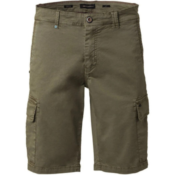 Textiel Heren Broeken / Pantalons No Excess Cargo Garment Short Donkergroen Groen