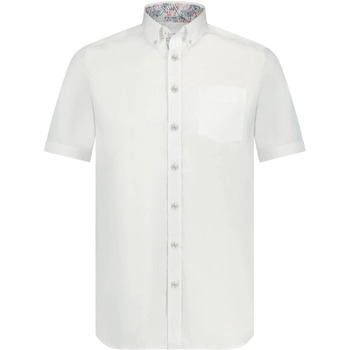 Textiel Heren Overhemden lange mouwen State Of Art Short Sleeve Overhemd Wit Wit