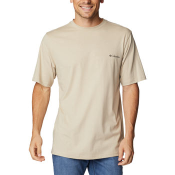 Textiel Heren T-shirts korte mouwen Columbia CSC Basic Logo SS Tee Beige