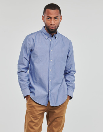 Textiel Heren Overhemden lange mouwen Esprit oxford shirt Blauw