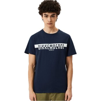 Textiel Heren T-shirts korte mouwen Bikkembergs BKK2MTS03 Blauw