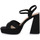 Schoenen Dames Sandalen / Open schoenen ALMA EN PENA SATIN BLACK Zwart