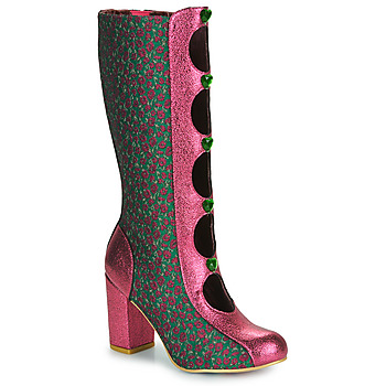 Schoenen Dames Hoge laarzen Irregular Choice DITSY DARLING Roze / Groen