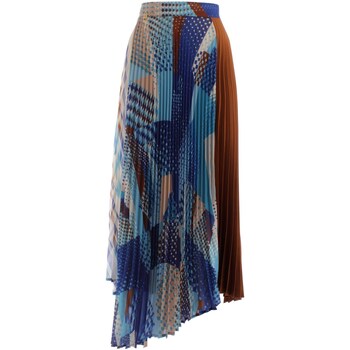 Textiel Dames Rokken Manila Grace N275PS Blauw