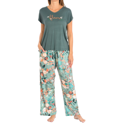 Textiel Dames Pyjama's / nachthemden Kisses&Love F4827-VERDE Groen