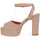 Schoenen Dames Sandalen / Open schoenen Priv Lab 2721 NAPPA NUDE Roze