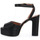Schoenen Dames Sandalen / Open schoenen Priv Lab 2721 NAPPA NERO Zwart