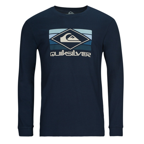 Textiel Heren T-shirts met lange mouwen Quiksilver QS RAINBOW LS Blauw
