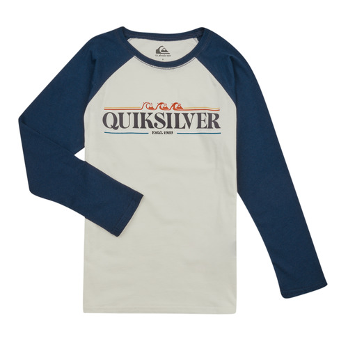 Textiel Jongens T-shirts met lange mouwen Quiksilver RAGLAN LS Wit