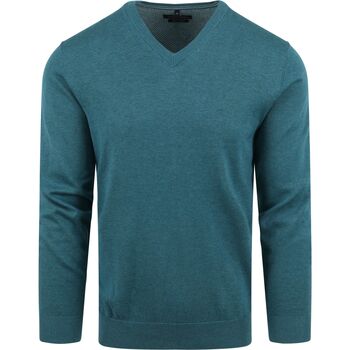 Textiel Heren Sweaters / Sweatshirts Casa Moda Pullover V-Hals Petrol Groen Groen