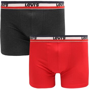 Ondergoed Heren BH's Levi's Brief Boxershorts 2-Pack Rood Grijs Multicolor